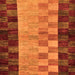 Square Abstract Orange Modern Rug, abs66org