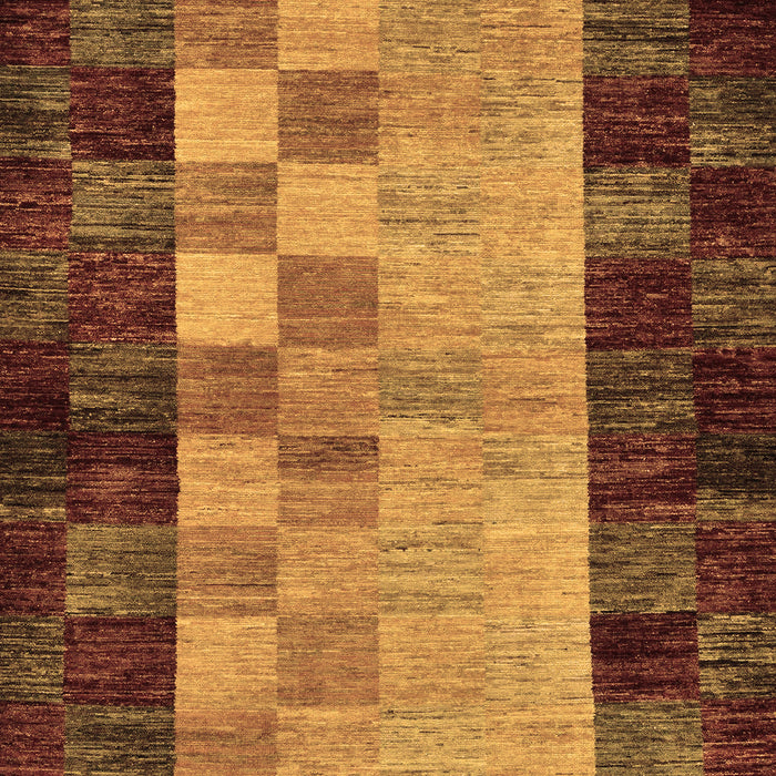 Machine Washable Abstract Brown Modern Rug, wshabs66brn