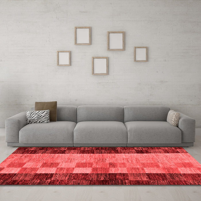 Modern Red Washable Rugs