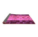 Sideview of Abstract Purple Modern Rug, abs66pur