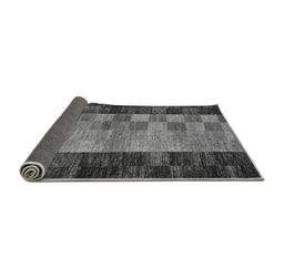 Sideview of Abstract Gray Modern Rug, abs66gry