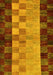 Abstract Yellow Modern Rug, abs66yw