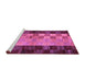 Sideview of Machine Washable Abstract Purple Modern Area Rugs, wshabs66pur