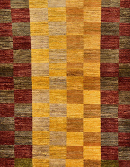 Abstract Red Modern Rug, abs66