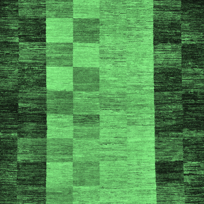 Abstract Emerald Green Modern Rug, abs66emgrn