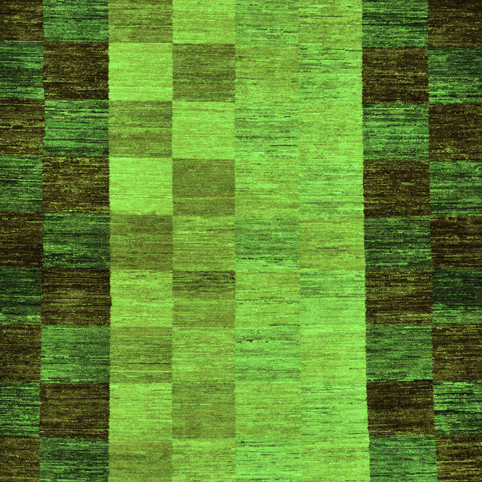 Abstract Green Modern Rug, abs66grn