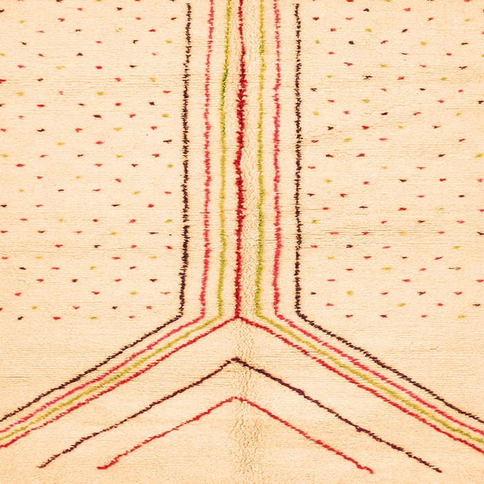 Square Solid Orange Modern Rug, abs670org