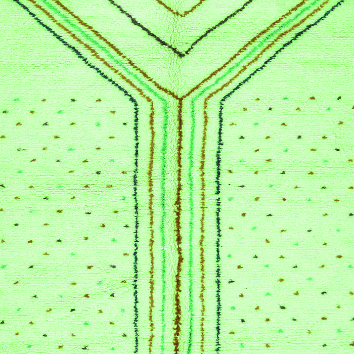 Machine Washable Solid Green Modern Area Rugs, wshabs670grn