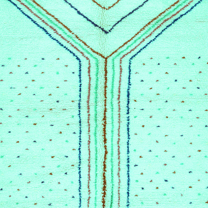 Machine Washable Solid Turquoise Modern Area Rugs, wshabs670turq