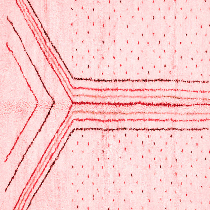 Solid Red Modern Rug, abs670red