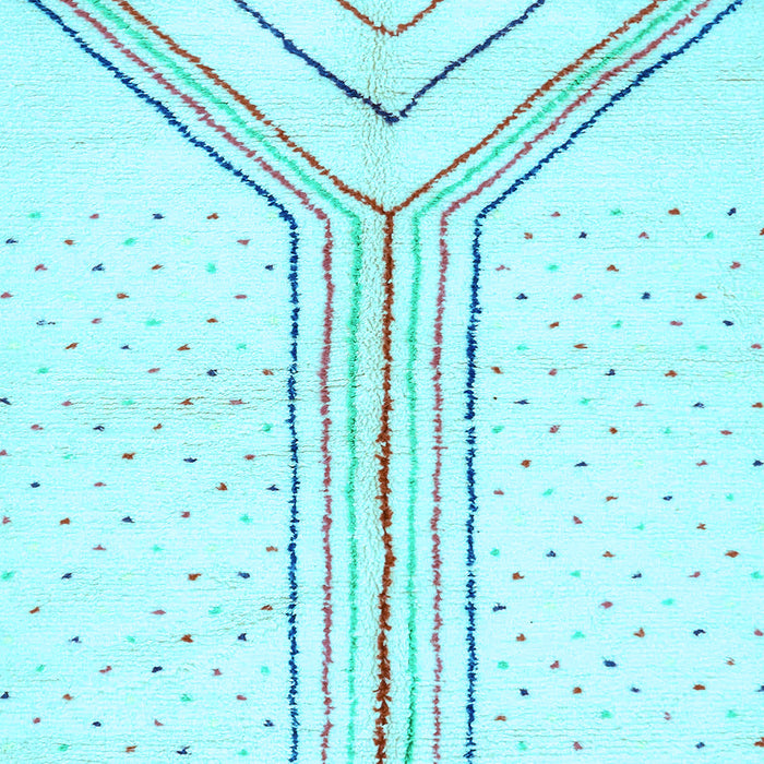 Machine Washable Solid Light Blue Modern Rug, wshabs670lblu