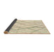 Sideview of Abstract Brown Solid Rug, abs671