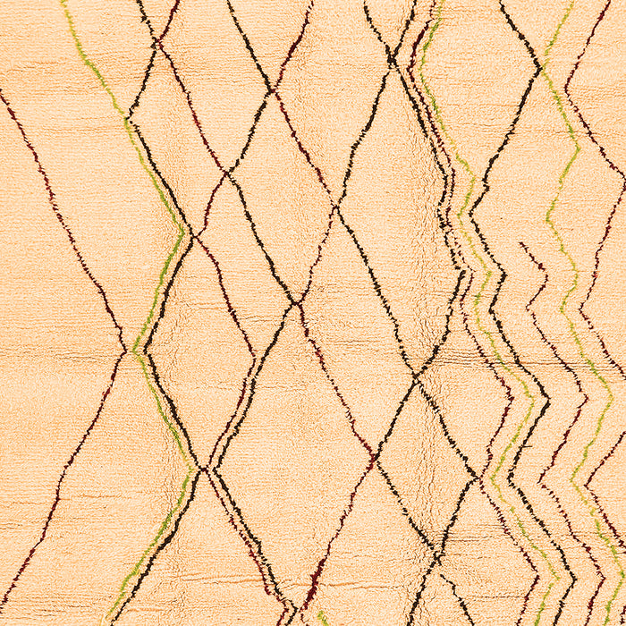 Solid Orange Modern Rug, abs671org