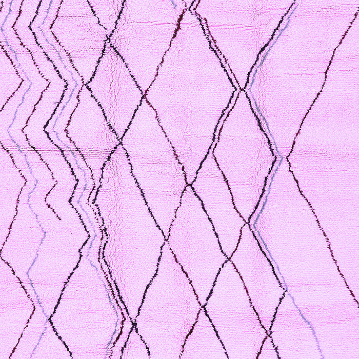 Solid Purple Modern Rug, abs671pur