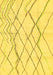 Solid Yellow Modern Rug, abs671yw