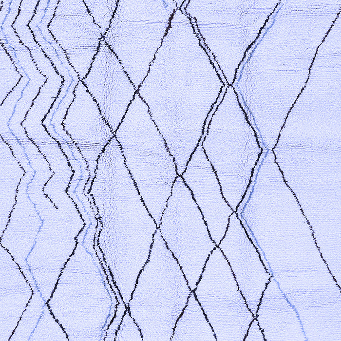 Machine Washable Solid Blue Modern Rug, wshabs671blu