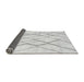 Sideview of Solid Gray Modern Rug, abs671gry