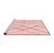 Modern Red Washable Rugs