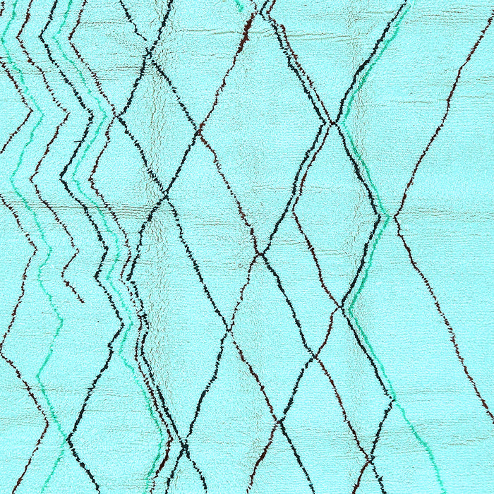 Machine Washable Solid Light Blue Modern Rug, wshabs671lblu