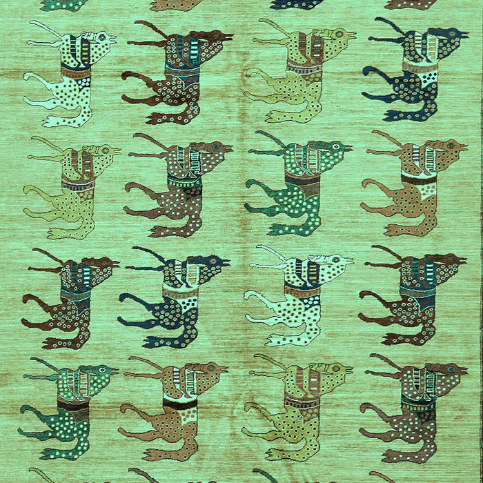 Abstract Turquoise Modern Rug, abs672turq