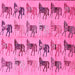 Square Abstract Pink Modern Rug, abs672pnk