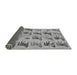 Sideview of Abstract Gray Modern Rug, abs672gry