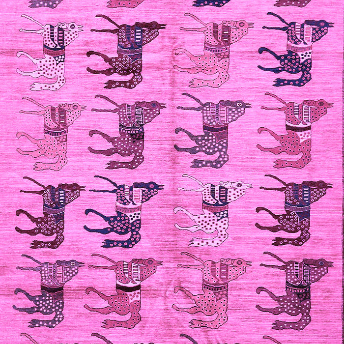 Machine Washable Abstract Purple Modern Area Rugs, wshabs672pur