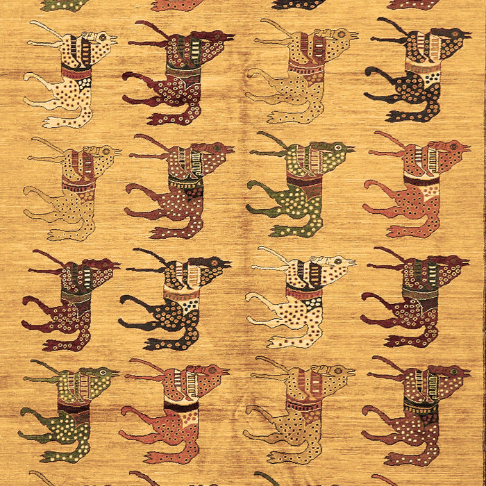 Abstract Brown Modern Rug, abs672brn