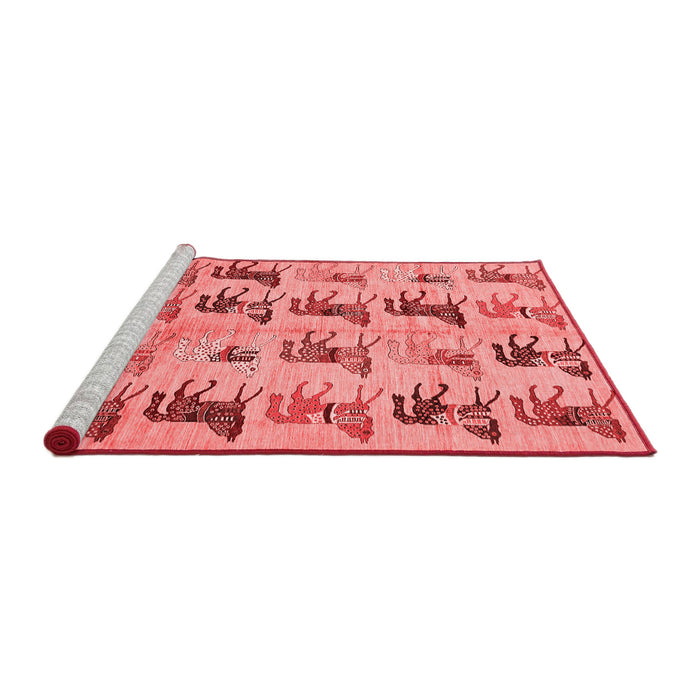 Modern Red Washable Rugs