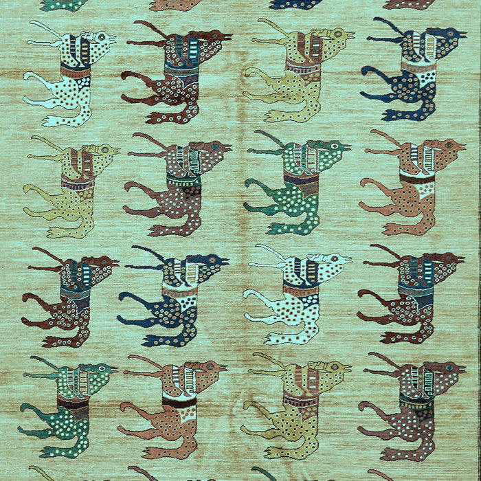 Machine Washable Abstract Light Blue Modern Rug, wshabs672lblu