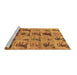 Sideview of Machine Washable Animal Brown Traditional Rug, wshabs673brn