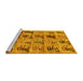 Sideview of Machine Washable Animal Yellow Traditional Rug, wshabs673yw