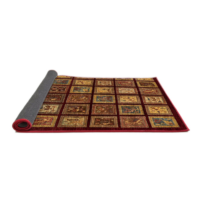 Sideview of Abstract Sedona Brown Modern Rug, abs674
