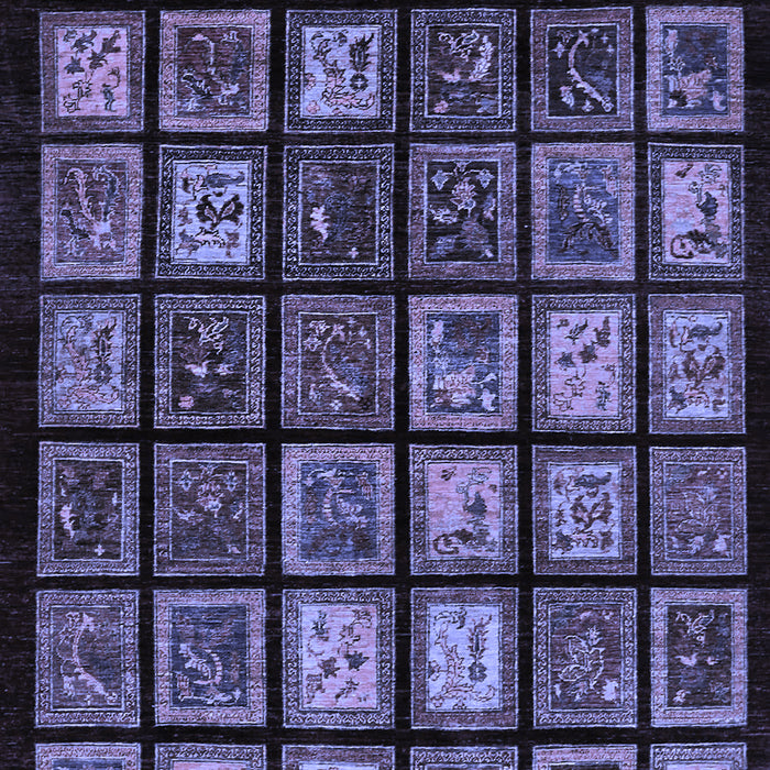 Abstract Blue Modern Rug, abs674blu