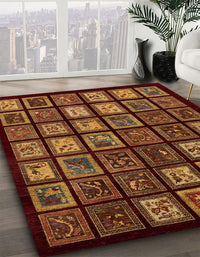 Abstract Sedona Brown Modern Rug, abs674