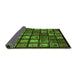 Sideview of Abstract Green Modern Rug, abs674grn