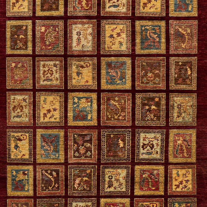 Machine Washable Abstract Sedona Brown Rug, wshabs674