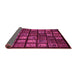 Sideview of Abstract Pink Modern Rug, abs674pnk