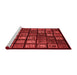 Modern Red Washable Rugs