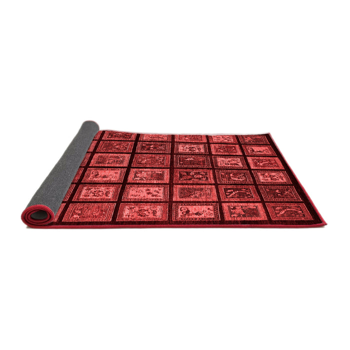 Abstract Red Modern Area Rugs