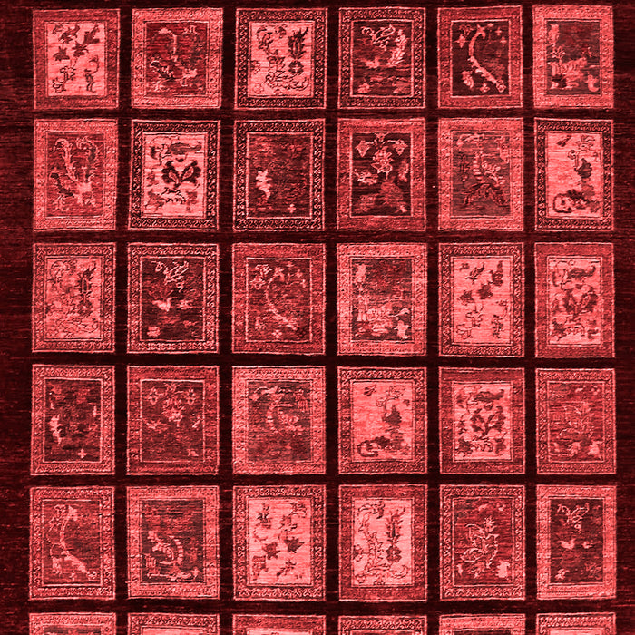 Abstract Red Modern Area Rugs