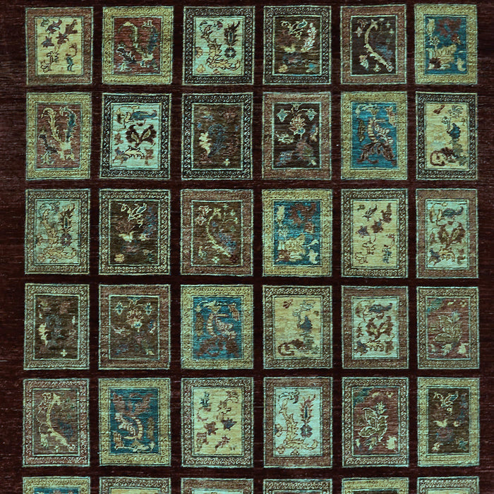 Abstract Light Blue Modern Rug, abs674lblu