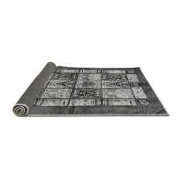 Sideview of Abstract Gray Modern Rug, abs675gry