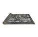 Sideview of Abstract Gray Modern Rug, abs675gry