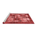 Modern Red Washable Rugs