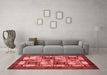 Modern Red Washable Rugs