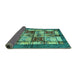 Sideview of Abstract Turquoise Modern Rug, abs675turq