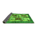 Sideview of Abstract Green Modern Rug, abs675grn