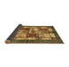 Sideview of Abstract Brown Modern Rug, abs675brn