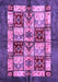 Machine Washable Abstract Purple Modern Area Rugs, wshabs675pur